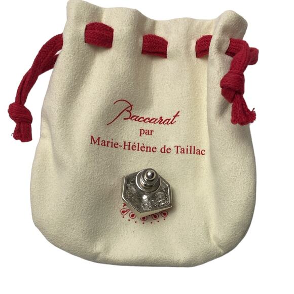 Baccarat Red Enamel Christmas Gift Box Pin Vintage - Picture 3 of 6
